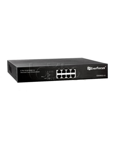 Коммутатор PoE 8-портовый EverFocus ES0802-41 в Волжском Коммутаторы Pintop.ru